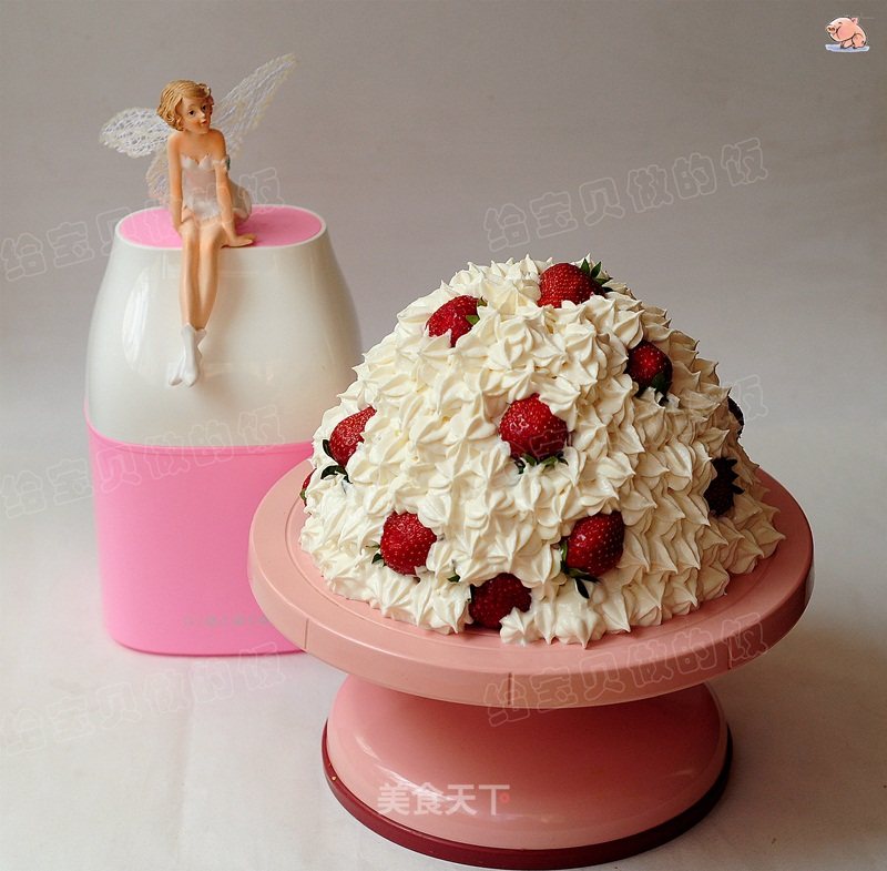 #aca Fourth Baking Competition and is Love to Eat Festival#fresh Cheese Decorated Cake recipe