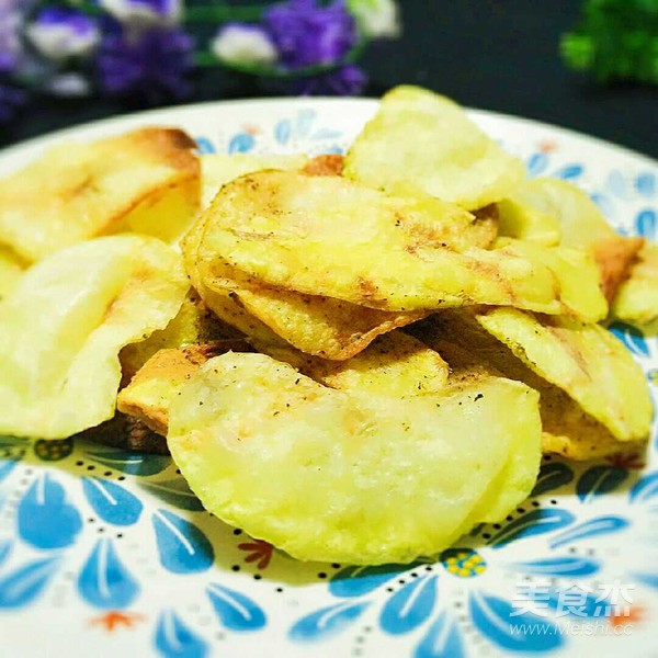 Microwave Baked Potato Chips recipe