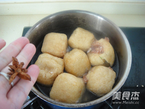 Abalone Sauce and Tofu Stuffed Meat recipe