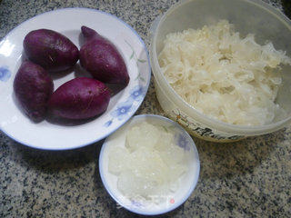 Purple Sweet Potato and Tremella Soup recipe