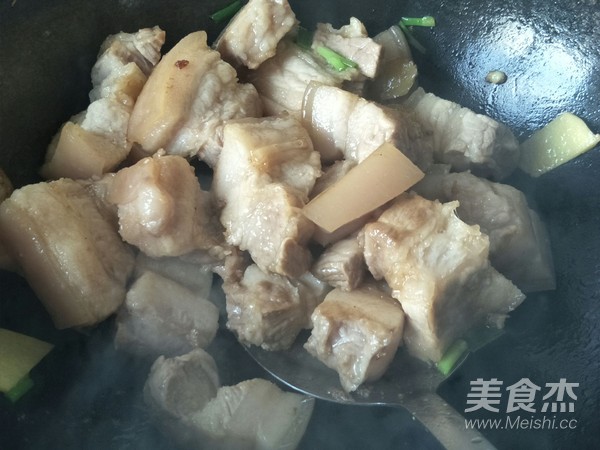 Braised Pork Belly with Dried Vegetables recipe