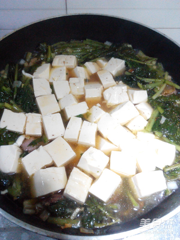 Potherb Mustard Stewed Tofu recipe