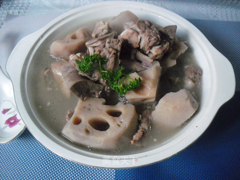 Pork Ribs and Lotus Root Soup recipe