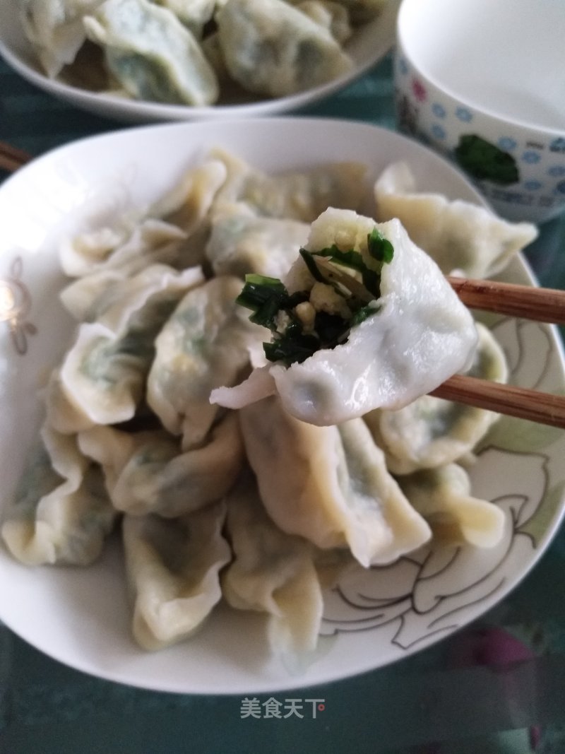 Leek Egg Shrimp Rice Dumplings recipe