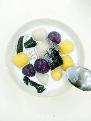 Taro Balls and Sago Roasted Herbs recipe