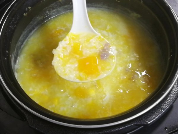 Pumpkin Salted Protein Congee recipe