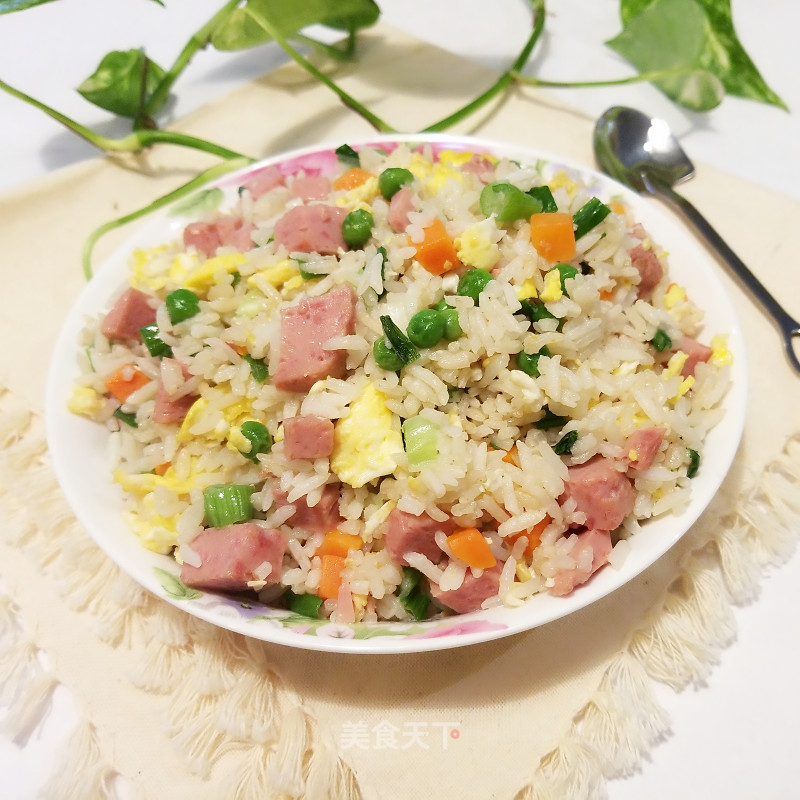 Luncheon Meat and Egg Fried Rice recipe