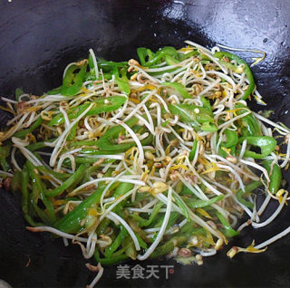 Vegetarian Fried Mung Bean Sprouts recipe