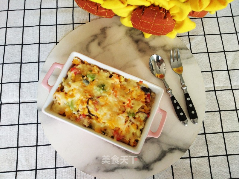 Seafood Baked Rice recipe