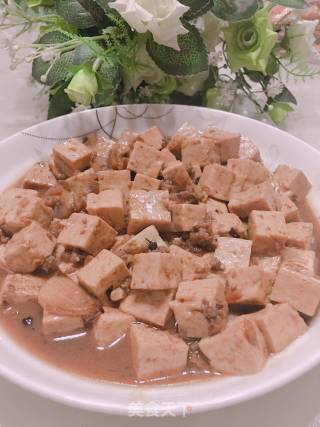 Stewed Tofu with Ground Beef recipe