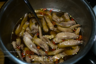 Three Treasures Marinated in Summer Honey Lees-duck Tongue, Wing Tip, Pig Intestines recipe