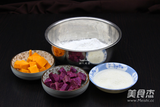 Three Flavor Glutinous Rice Balls recipe