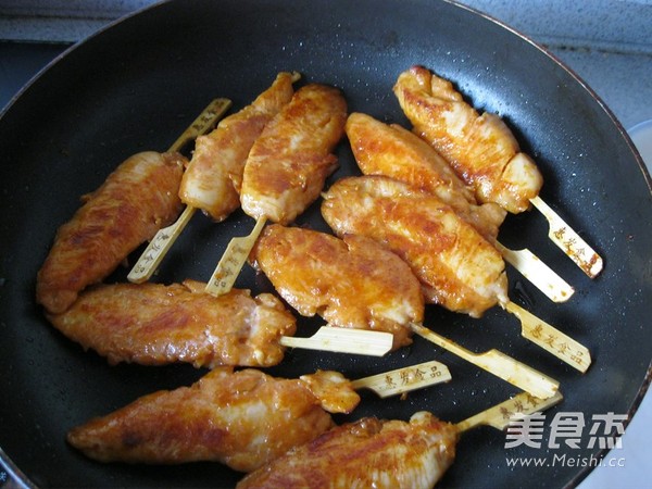 Pan-fried Chicken Skewers recipe