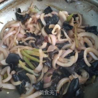 Fried Fungus with Onion recipe