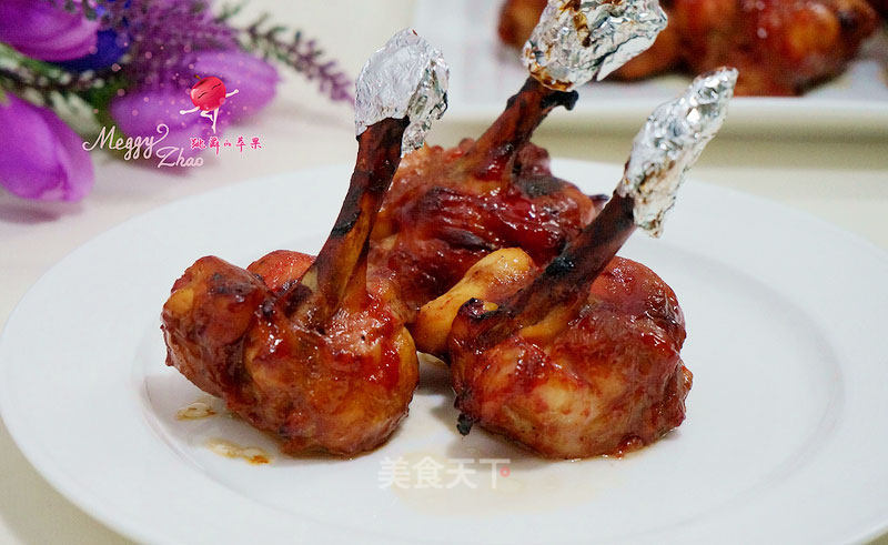 Air Fryer Roasted Barbecued Barbecued Chicken Wing Roots recipe