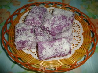 【purple Sweet Potato Cake with Coconut Fragrant】------purple Romantic Encounter recipe