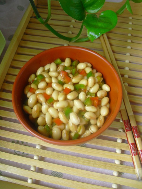 Double Peppers Mixed with Soybeans recipe