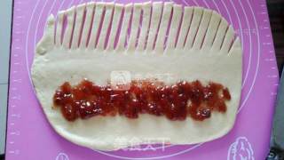 Raspberry Caterpillar Bread recipe