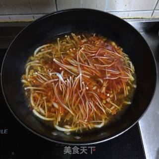 Enoki Mushroom Beef Soup recipe