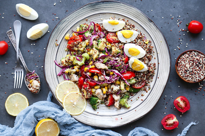 Give Me A Bowl of Quinoa and Avocado Salad, Thinning into Lightning is Not A Dream recipe