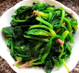 Spinach Mixed with Sea Rainbow recipe