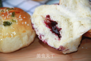 Scallion Blueberry Sauce Bread recipe