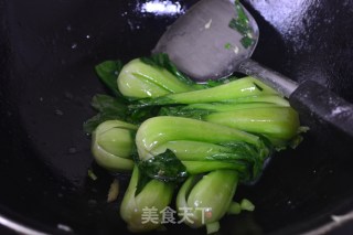 Grilled Choy Sum with Shiitake Mushrooms recipe