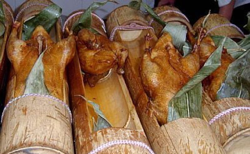 Bamboo Tube Chicken recipe