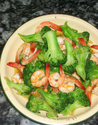 Stir-fried Shrimp with Broccoli recipe