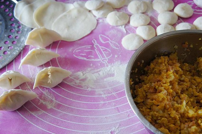 Dumplings Stuffed with Cabbage and Oyster Mushroom and Egg recipe