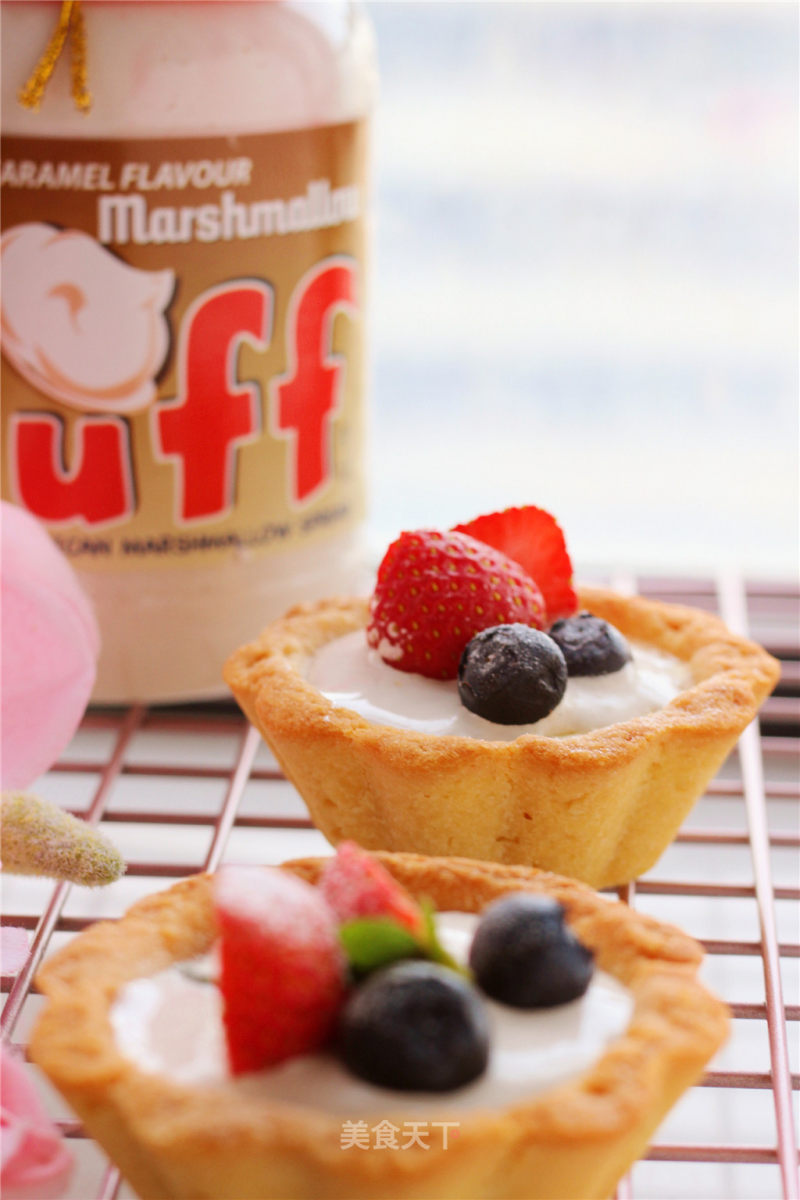 Fluff Marshmallow Fruit Tart 1 Mouth 1 without Waste recipe