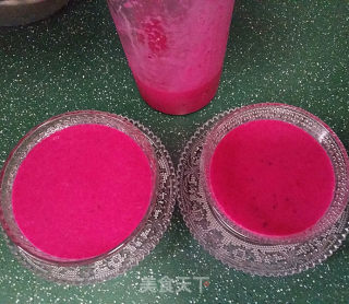 Dragon Fruit Coconut Milk Sago recipe