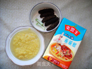 Simmered Sea Cucumber with Millet in Soup recipe