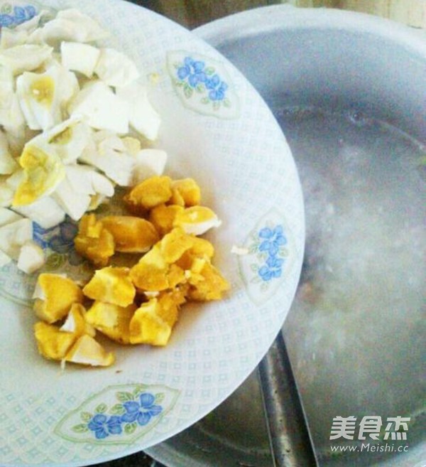 Salted Egg Congee recipe