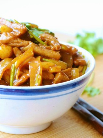 [fried Rice Cake with Shredded Pork] Regardless of The Food, A Bowl is Full, Super Load recipe