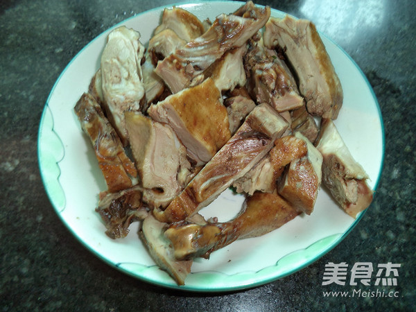 Roast Duck and Stir-fried Cabbage Stem recipe