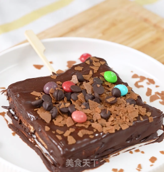 Childlike Creative Chocolate Crispy Frozen Toast recipe