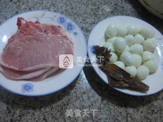 Braised Pork Ribs with Quail Eggs recipe