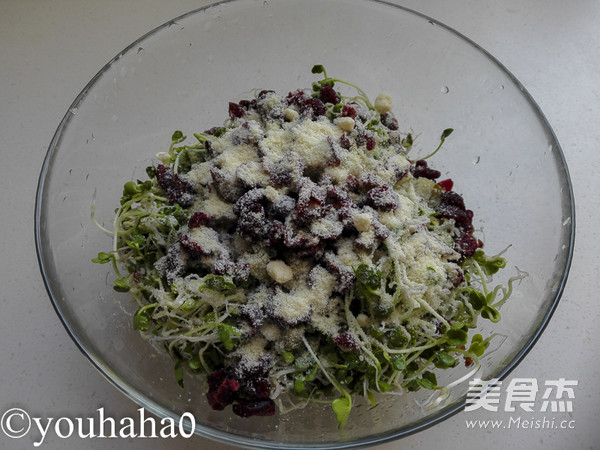 Radish Sprouts and Cranberry Salad recipe