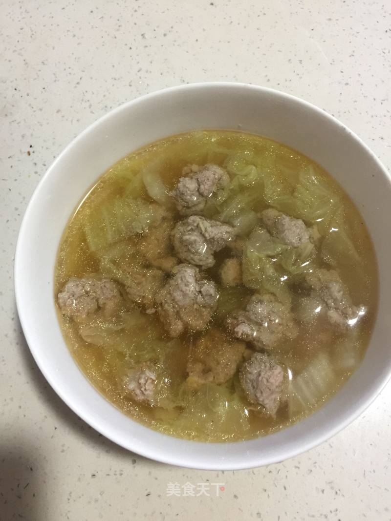 Healthy Cabbage Lamb Ball Soup recipe