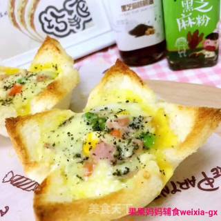 [guoguo Mother ❤️ Complementary Food Recommendation] Delicious Breakfast: Toast Cup recipe