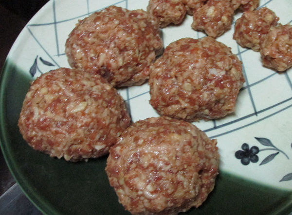 Meat Ball with Soy Sauce recipe