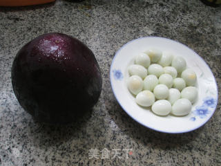 Fried Eggplant with Tiger Skin and Quail Eggs recipe