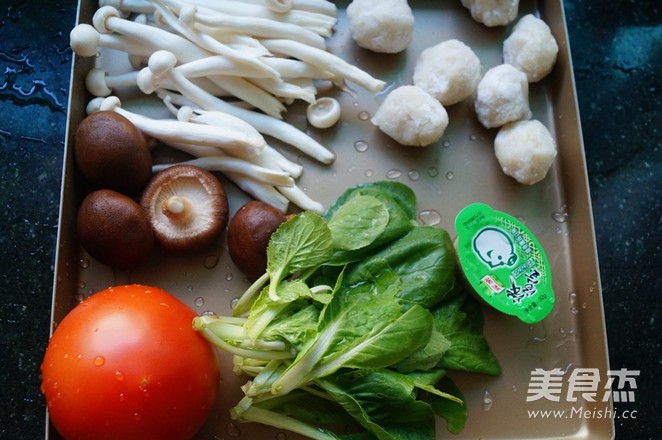 Fish Balls and Mushroom Hot Pot recipe