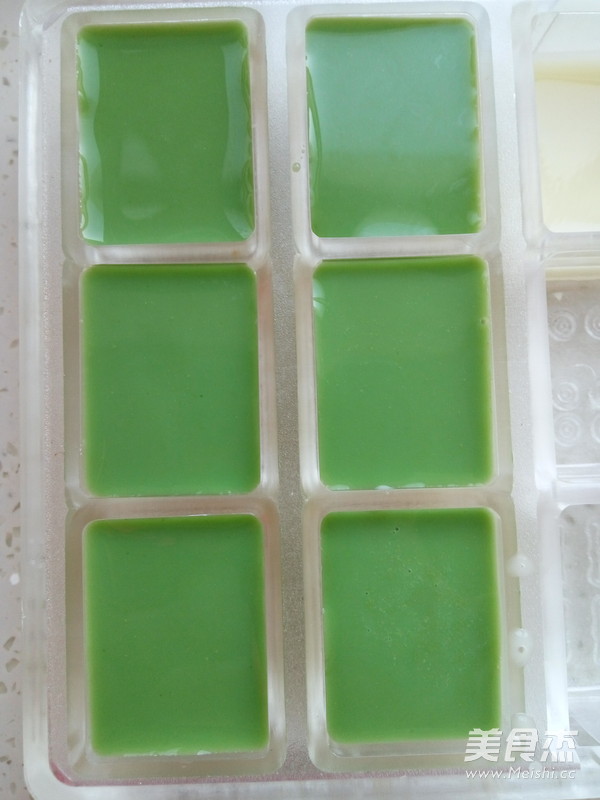 Mahjong Matcha Soy Milk Pudding recipe