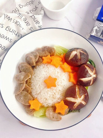 The Child Must Eat One More Bowl~~~~ Beef Sausage Claypot Rice recipe
