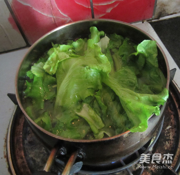 Lettuce Soup Wanton recipe