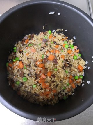 Vegetable Bacon Rice recipe