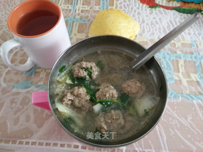 Cabbage Beef Meatball Soup recipe