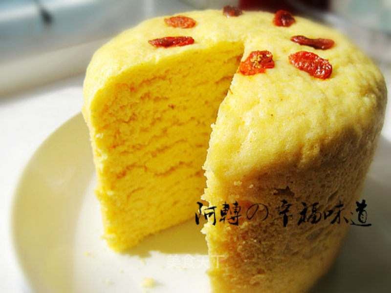 Milky Corn Hair Cake recipe